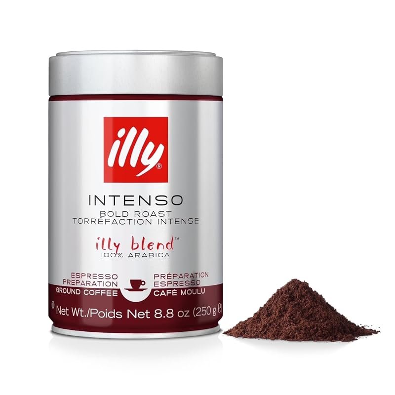 illy Intenso Ground Espresso – Bold, intense, robust, full‑flavored wi