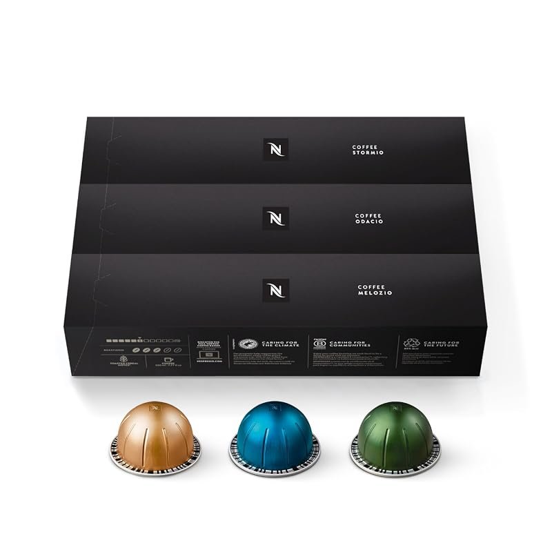 Nespresso Vertuo Capsules – 30‑Count Variety Pack of Medium and Dark R