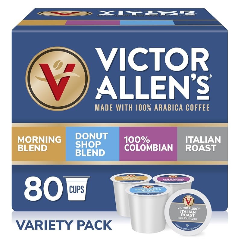 Victor Allen's 80‑Count Morning Blend Pack – Colombian, Donut Shop & I