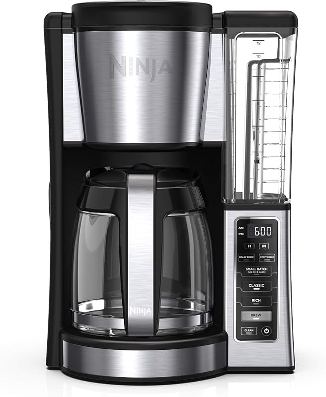 Ninja CE251 Fresh Brew Coffee Maker – 12‑Cup Stainless Steel Design wi