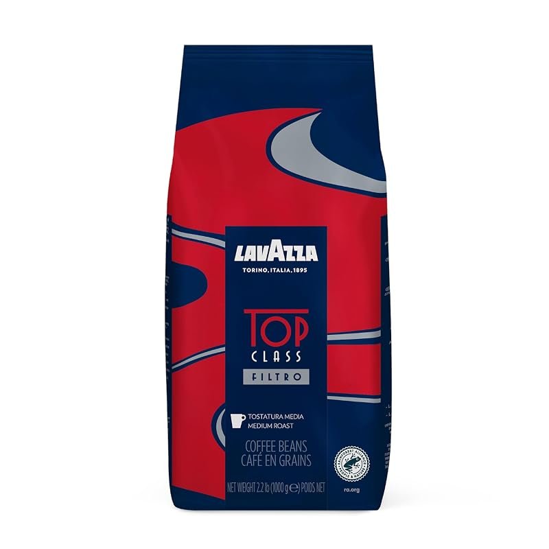Lavazza Top Class Filtro Roast Whole Bean Coffee – 100% Natural Arabic