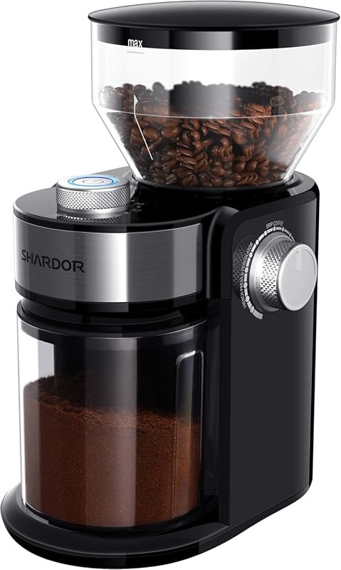 SHARDOR Electric Burr Grinder 2.0 Coffee Grinder for Home with 16 Sett