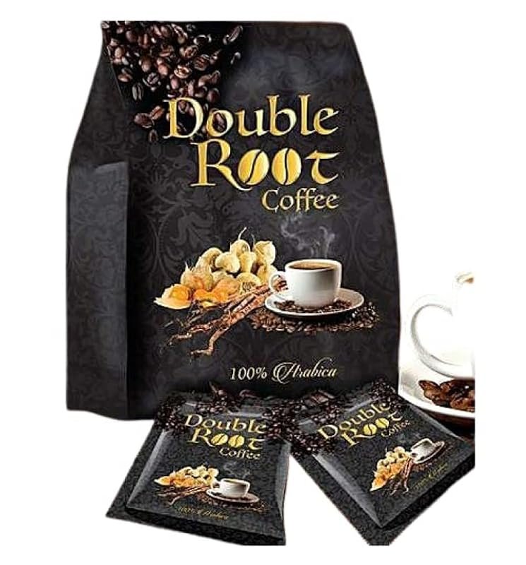Superlife Double Root Coffee, 6 Sachets per Pack, Adaptogenic Blend fo