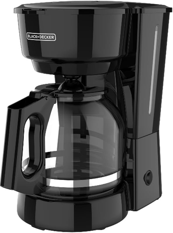 BLACK+DECKER 12‑cup Coffee Maker with Vortex Technology, easy on/off s