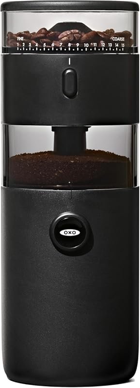 OXO Brew Compact Conical Burr Electric Coffee Bean Grinder with 50 g H