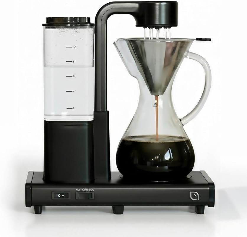 WILLOW 8‑Cup (42 oz) Pour‑Over Coffee Maker with Carafe, Reusable Meta